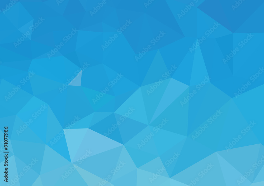 Blue White Polygonal Mosaic Background, Vector illustration, Cre