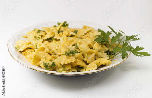 Pasta Collection - Farfalle with white fish souce