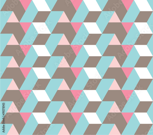 Geometry Pattern, Triangle, Rectangle, Rhombus, Trapezoid