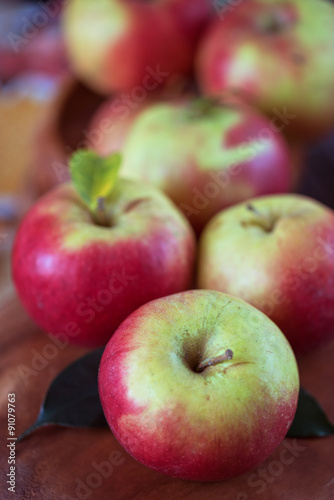 harvest of apples