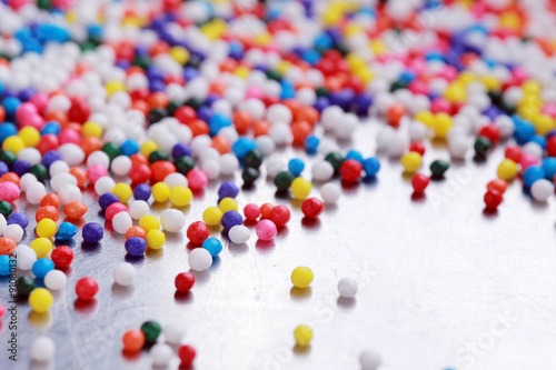 Sugar sprinkle dots, decoration for cake and bekery 