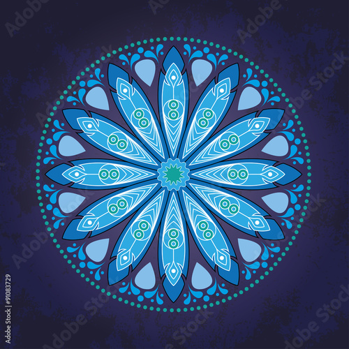 Round Ornament Pattern. Mandala