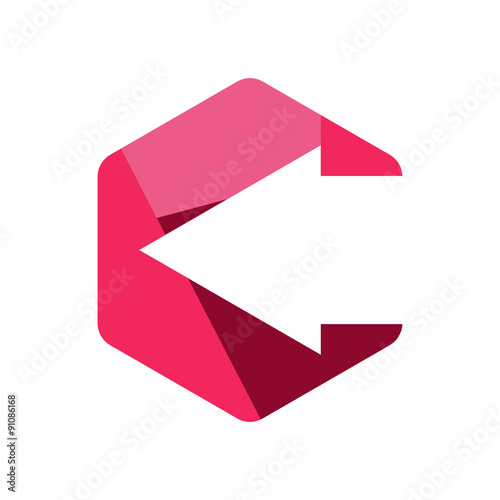 Free Download Elegant and Luxury C Arrow Icon - GFXLoad