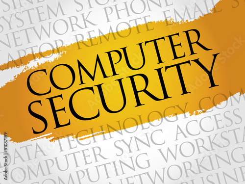 COMPUTER SECURITY word cloud concept