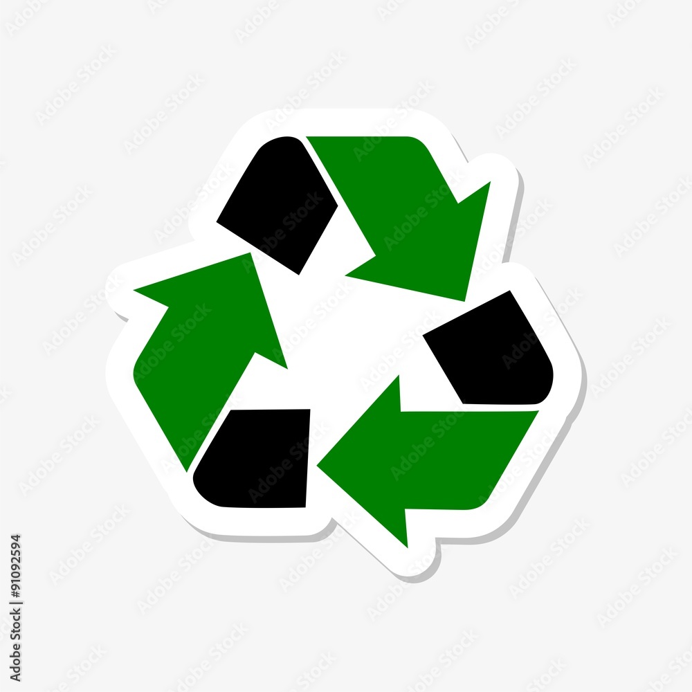Obraz premium Recycle sign sticker