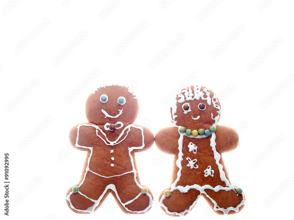 gingerbread man and woman gingerbread man and woman