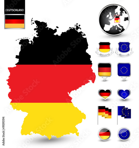 Patriotic symbol set of Germany