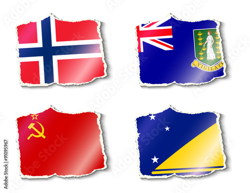 set of flags