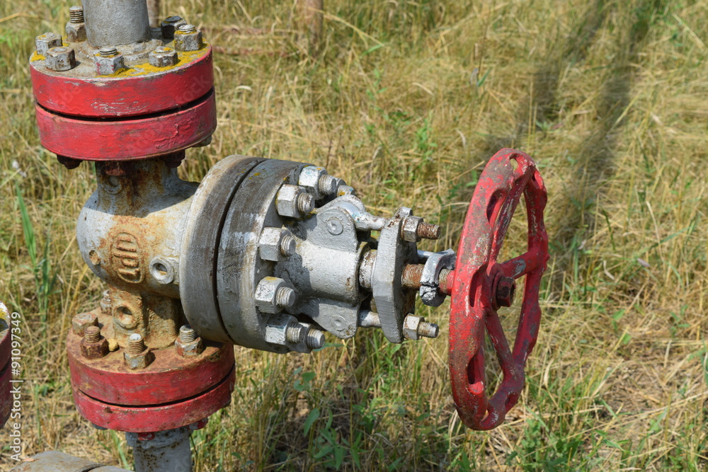 The gate on an oil well