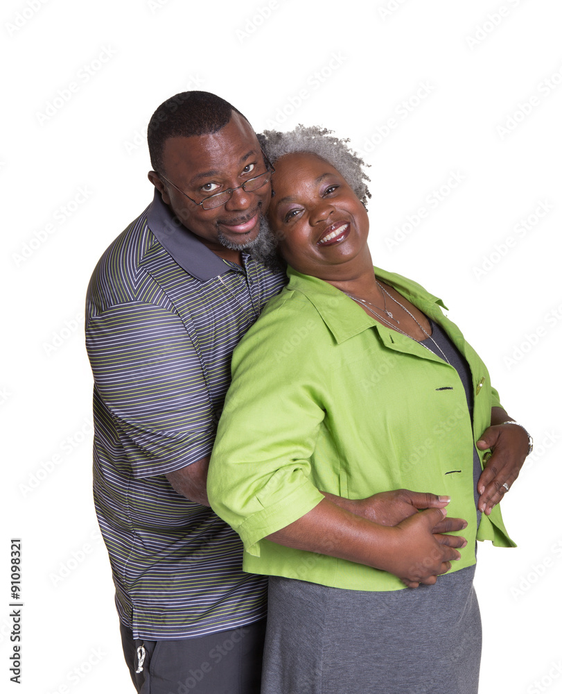 Portrait of an older couple standing close Portrait of an older couple standing close