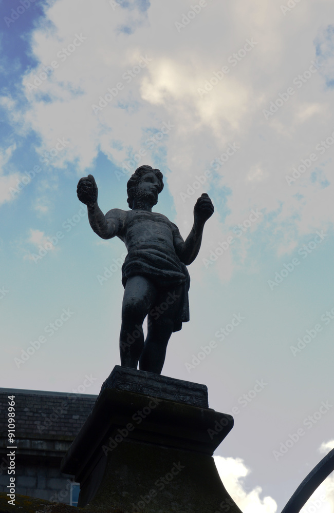 The Mannie: statue on well in Castlegate, Aberdeen, Scotland The Mannie: statue on well in Castlegate, Aberdeen, Scotland