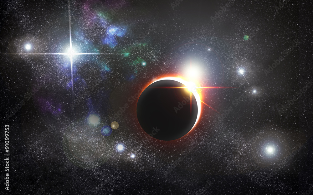 Eclipse Universe Starscape Background