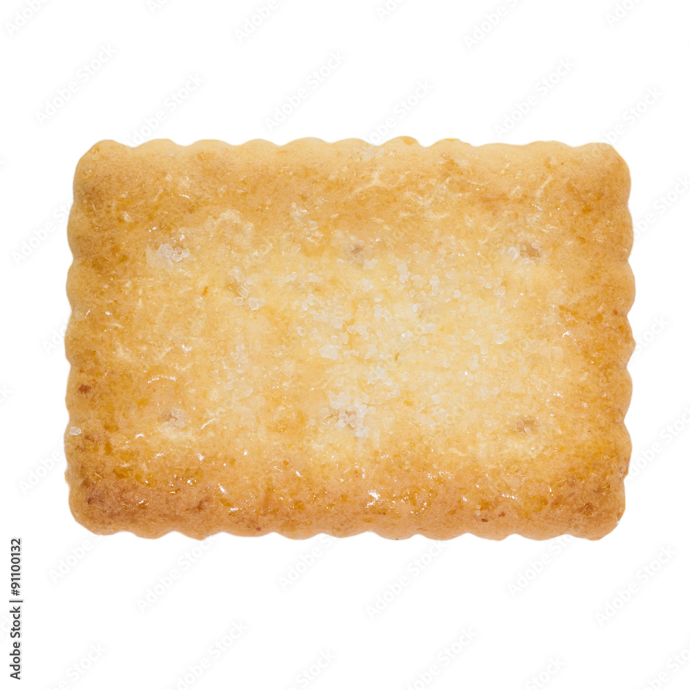 Fototapeta premium Piece of mini coconut biscuit isolated on white background