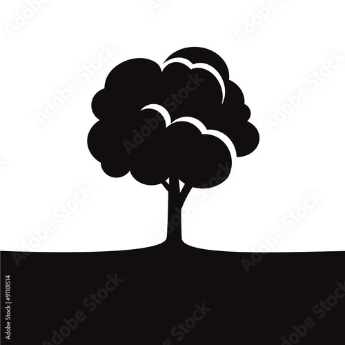 Black vector Tree