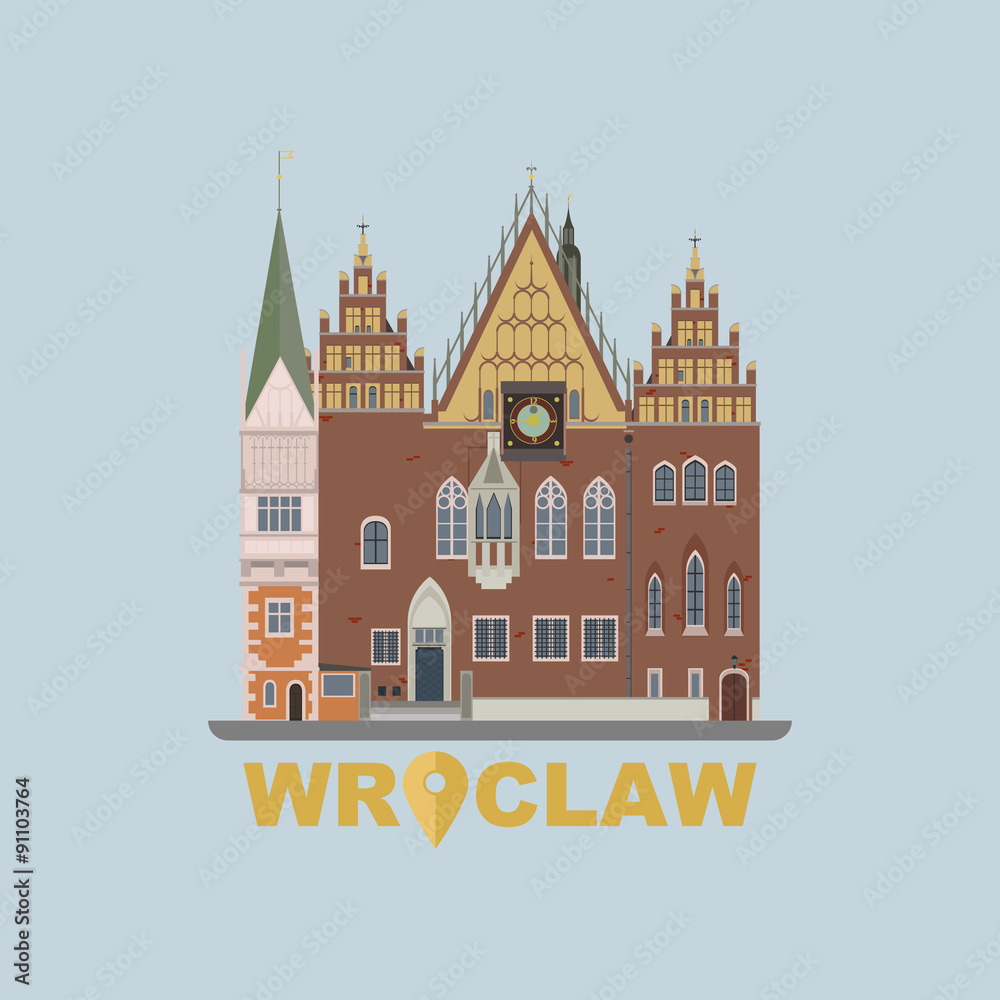 Fototapeta premium Wroclaw Town Hall