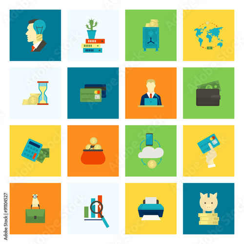 Business and Finance Icon Set