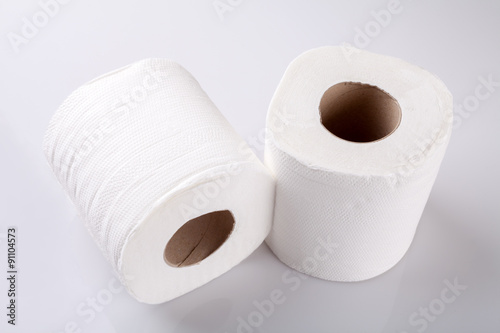 Rolls of toilet paper