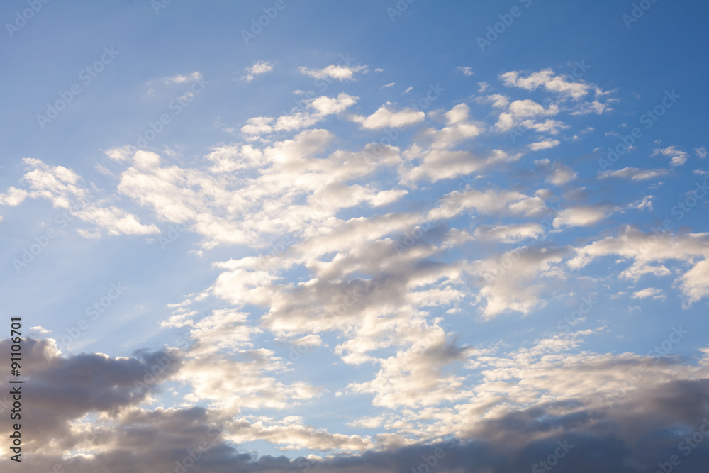 blue sky with cloud