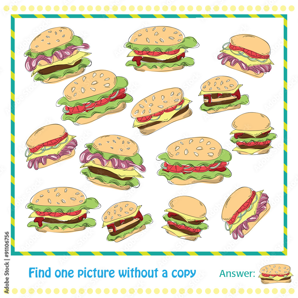 Vector Illustration - Educational Game for Children Vector Illustration - Educational Game for Children