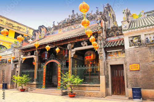 Thien Hau pagoda in District 5, Saigon (Ho Chi Minh city), Vietnam photo