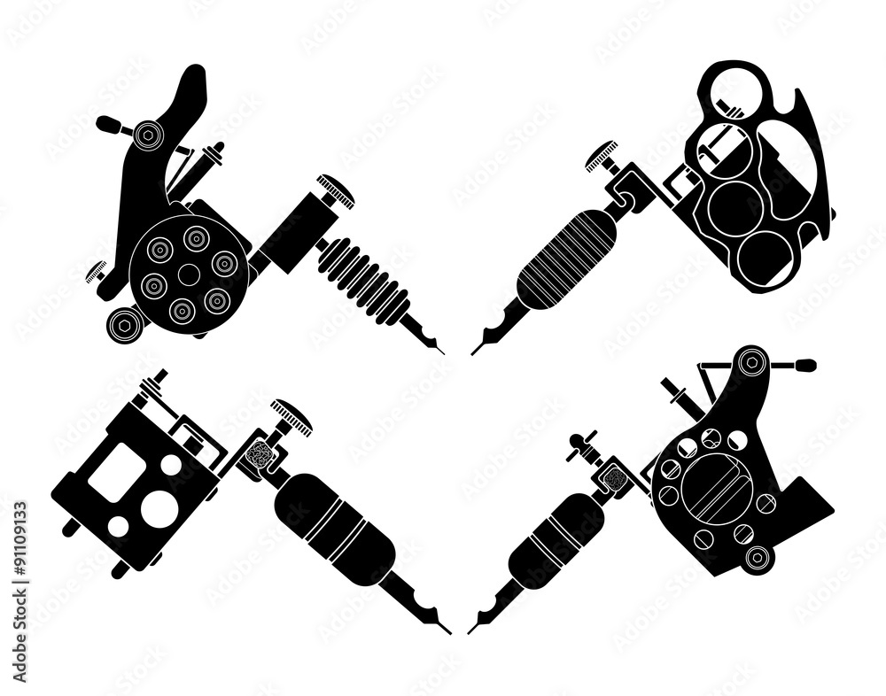 Tattoo Machine Silhouette