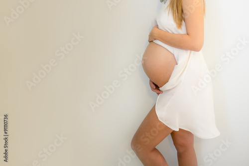 pregnant woman in the 8 month