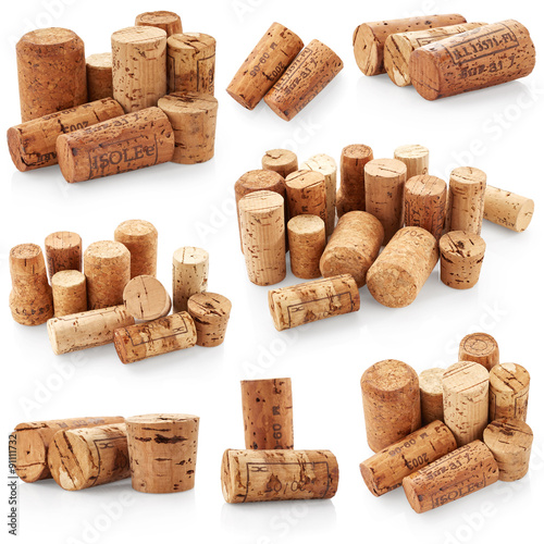 Set of wine corks