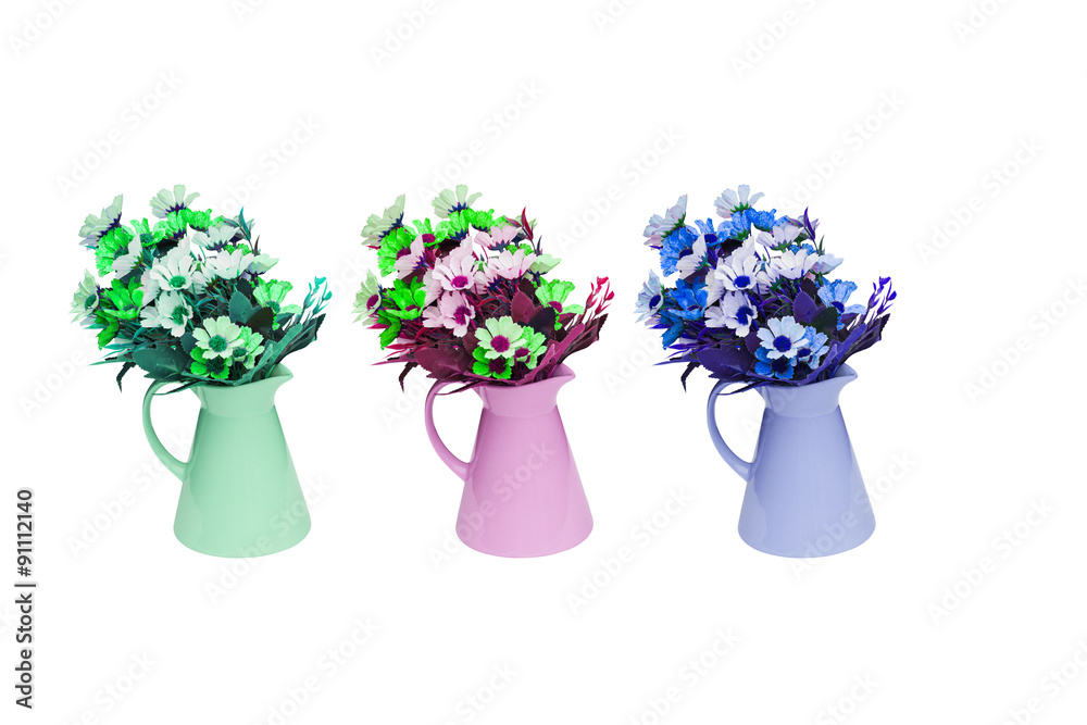 Obraz premium Isolated decorated artificial flowers
