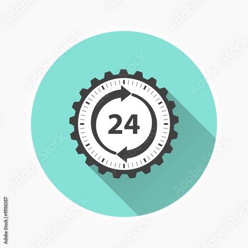 24 hour service icon