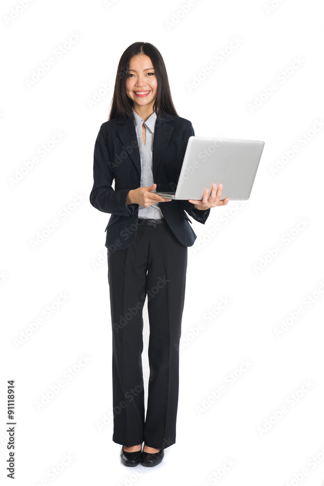 asian female business on laptop asian female business on laptop