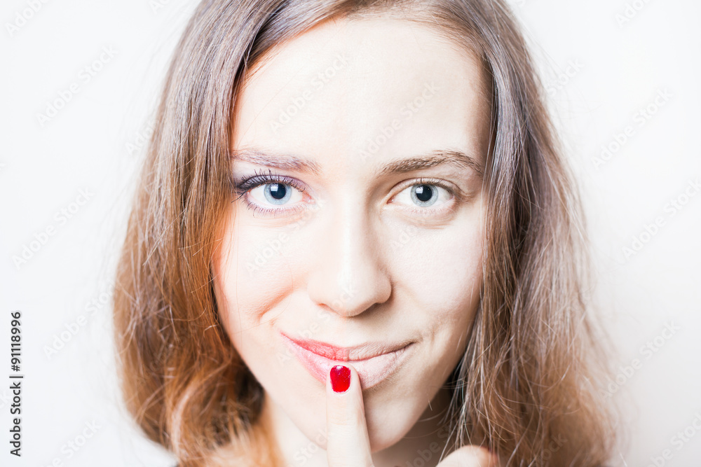Young woman before and after natural makeup Young woman before and after natural makeup