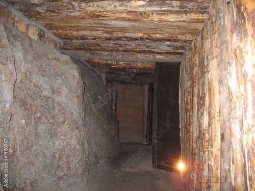 Corridor in the salt mine