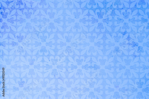 Pattern floreale azzurro