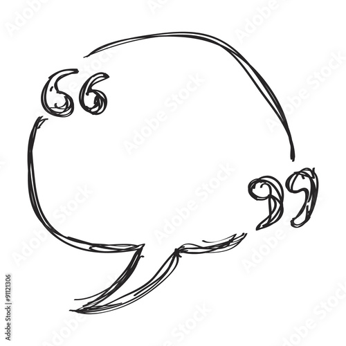 Simple doodle of a quote