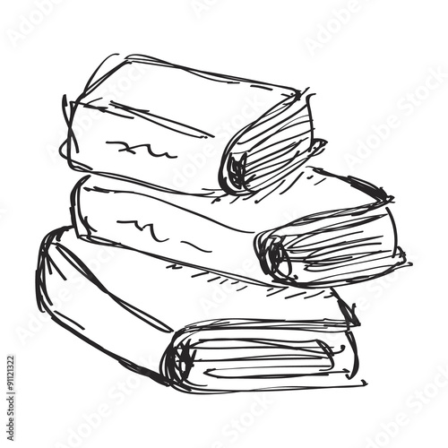 Simple doodle of a book