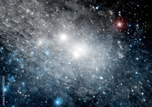 galaxy in a free space