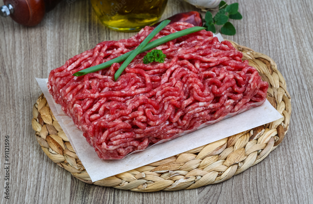 Minced beef meat