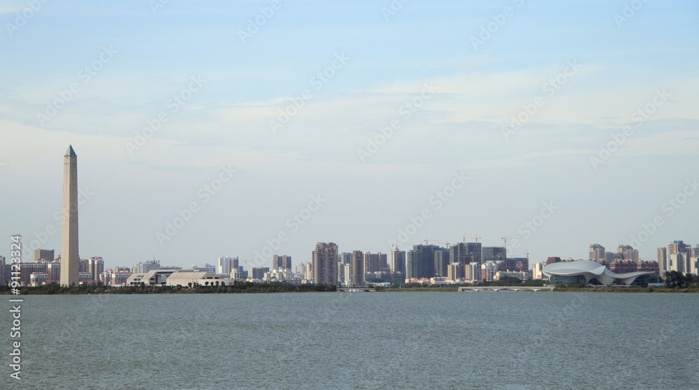 view of chinese city Jiujiang