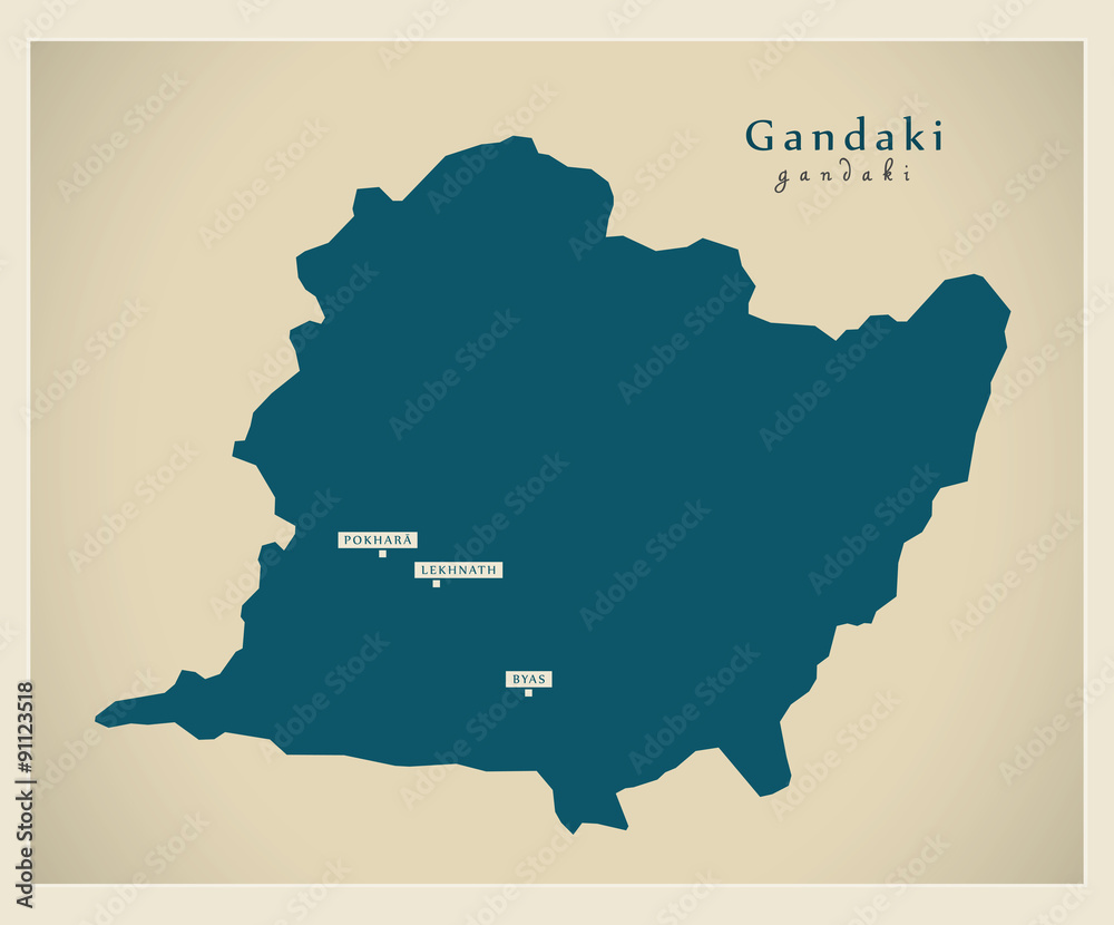 Modern Map - Gandaki NP