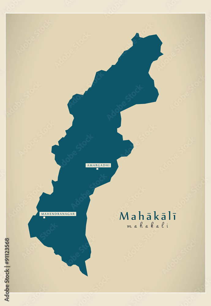 Modern Map - Mahakali NP