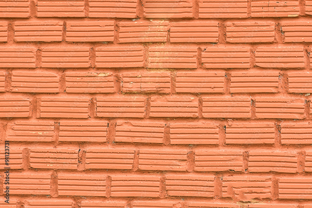 Obraz premium red stone wall texture