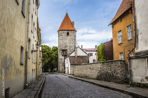Medieval Wall In Tallinn