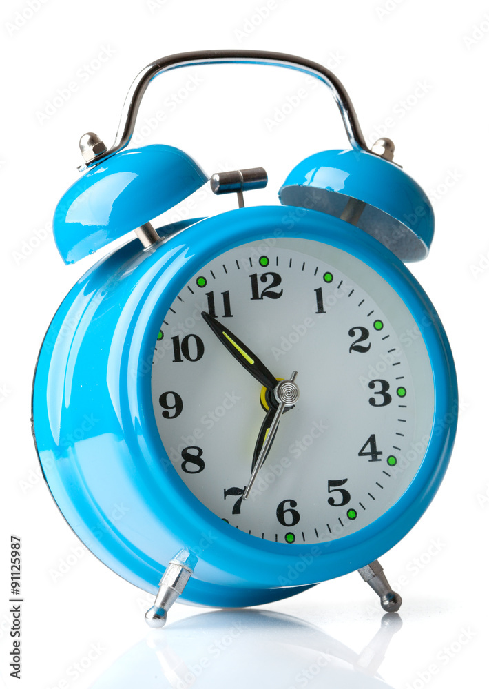 Alarm clock isolated on white background Alarm clock isolated on white background