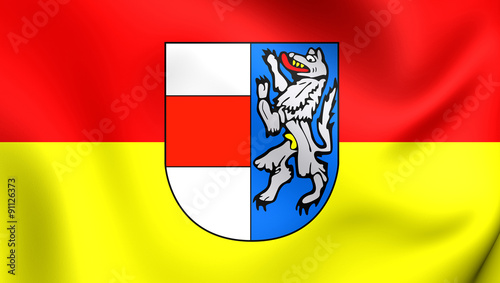 Flag of Sankt Poelten City, Austria. photo
