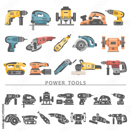 Flat Icons - Power Tools