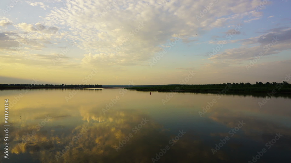 landscape with barge on river at sunset, timelapse
landscape with barge on river at sunset, timelapse