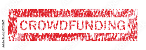 Crowdfunding text containing people, with a border