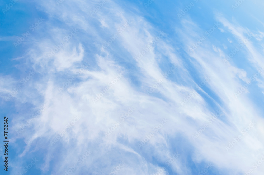 White cloud on blue sky White cloud on blue sky