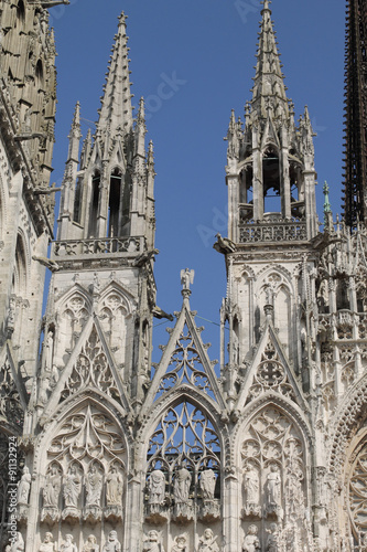 Façade de la cathédrale de Rouen #91132924