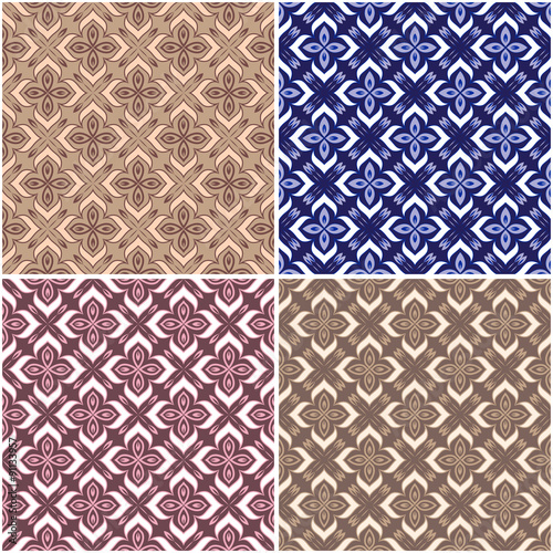 Set of four seamless texture.